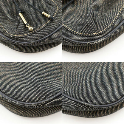 GIVENCHY Accessory Pouch Shoulder Bag Purse Denim Navy Authentic