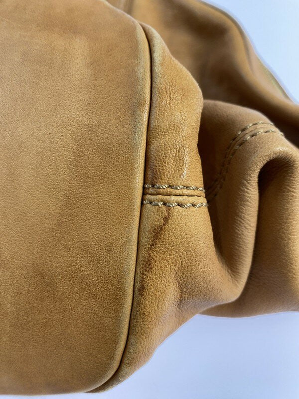 Hand Shoulder Bag Tote Purse 2way Nightingale Camel Authentic