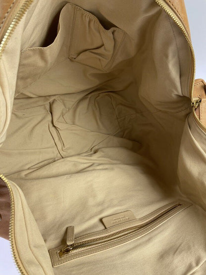 Hand Shoulder Bag Tote Purse 2way Nightingale Camel Authentic