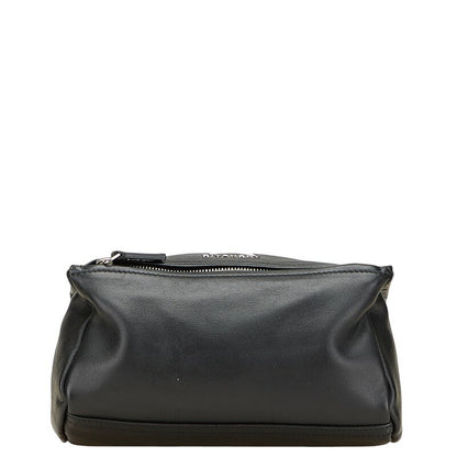 GIVENCHY Clutch Bag Second Bag Leather Black White Authentic