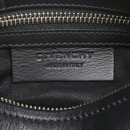 GIVENCHY Clutch Bag Second Bag Leather Black White Authentic