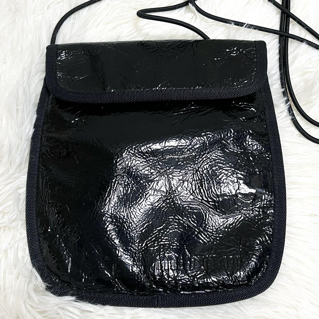 MIU MIU Shoulder Bag Purse Pouch Black Authentic