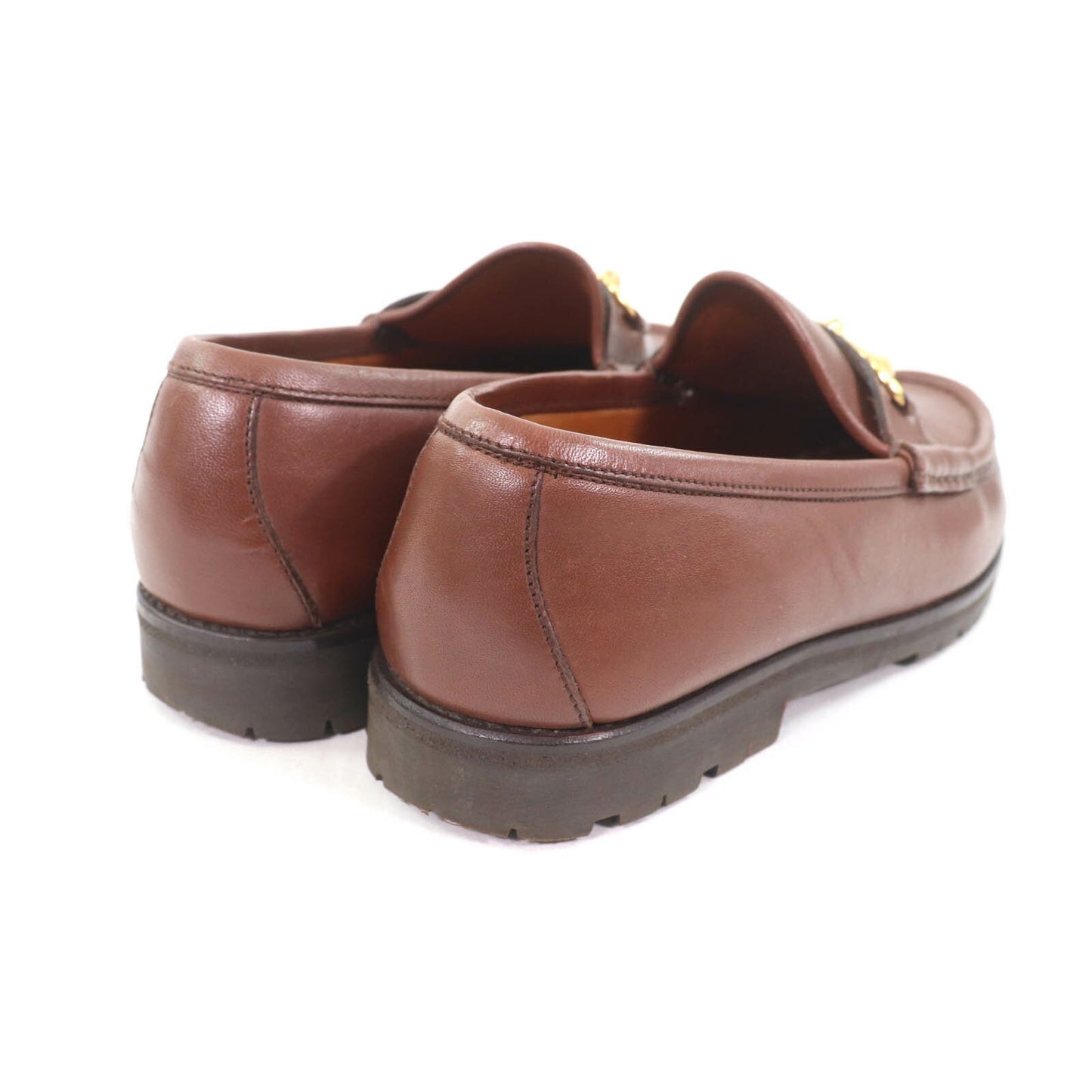 GUCCI Loafers Shoes Horse Bit EU 36 US 6 Leather Brown Authentic