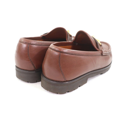GUCCI Loafers Shoes Horse Bit EU 36 US 6 Leather Brown Authentic