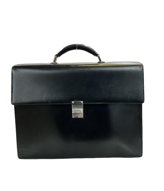 Montblanc Business Bag Briefcase Authentic Black
