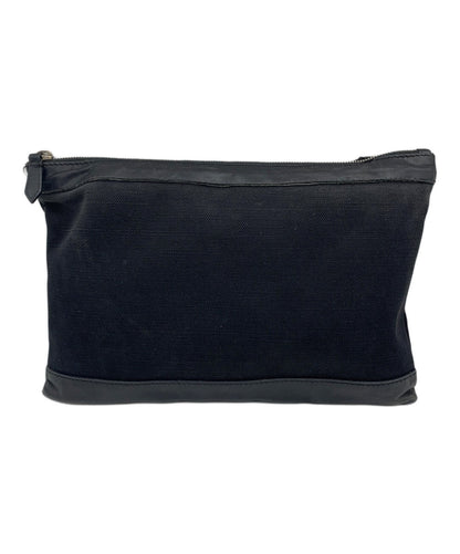 BALENCIAGA Clutch Bag Second Bag Logo Black Authentic