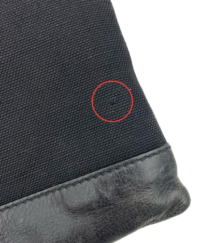 BALENCIAGA Clutch Bag Second Bag Logo Black Authentic