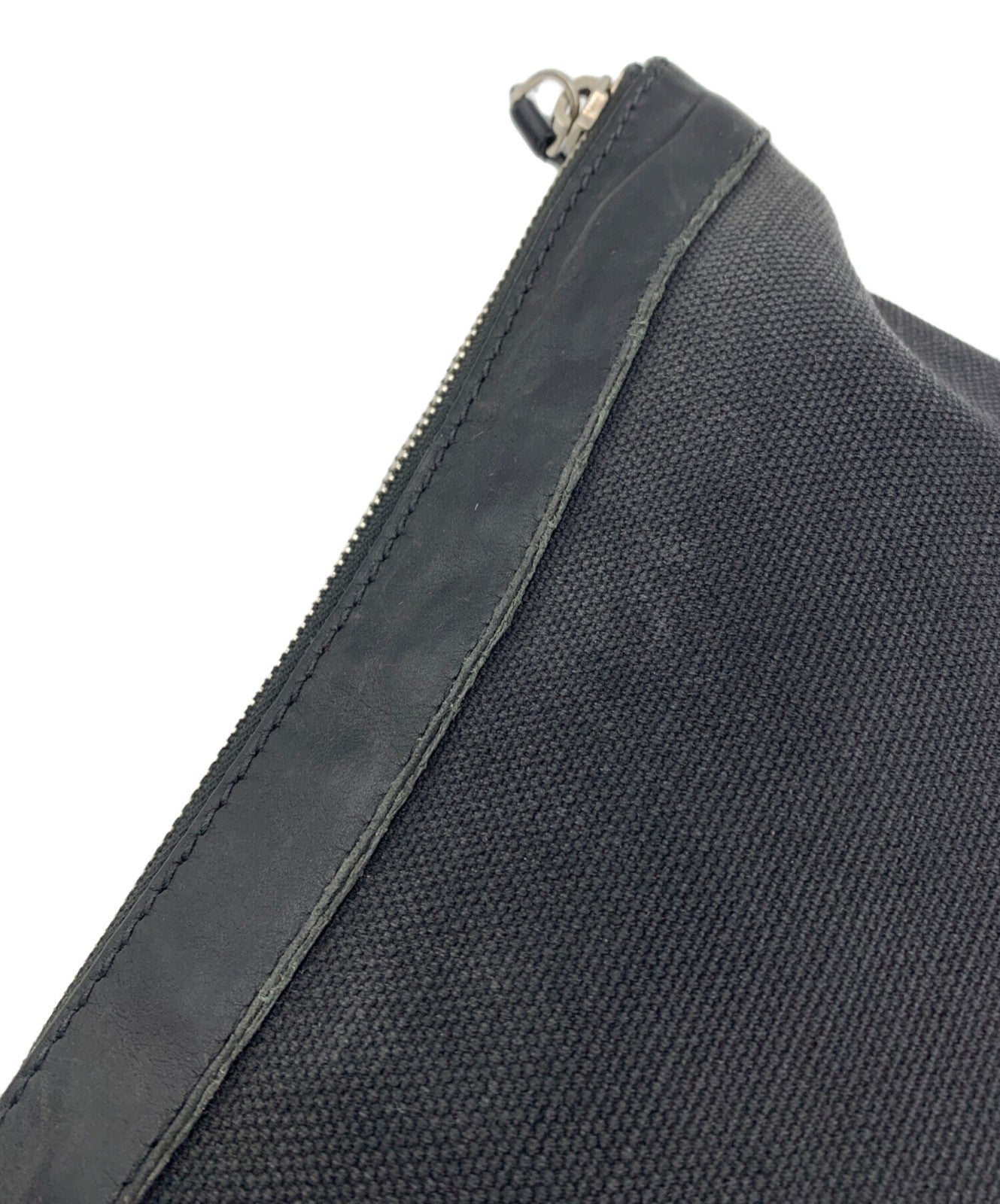 BALENCIAGA Clutch Bag Second Bag Logo Black Authentic