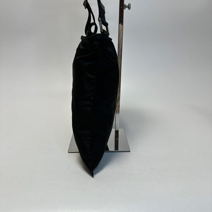 PRADA shoulder bag Purse Logo Nylon Black Unisex Used Authentic