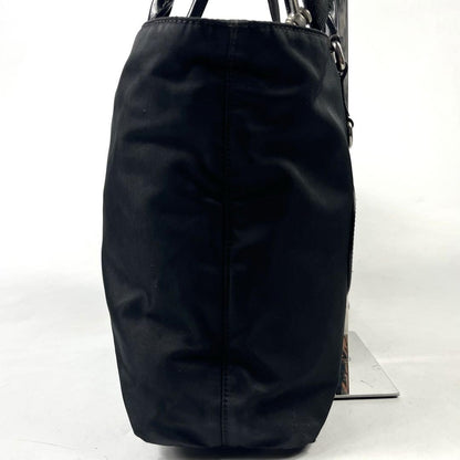 PRADA Hand Shoulder Bag Tote Purse 2way Nylon Black Authentic