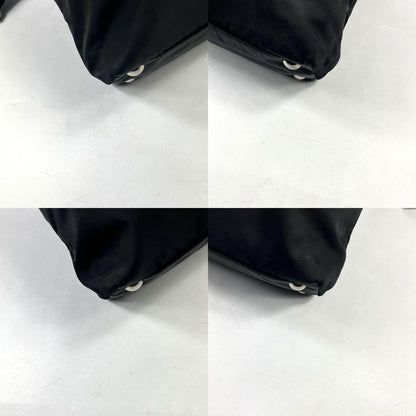 PRADA Hand Shoulder Bag Tote Purse 2way Nylon Black Authentic