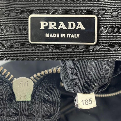 PRADA Hand Shoulder Bag Tote Purse 2way Nylon Black Authentic
