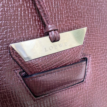 LOEWE Hand Bag Tote Purse Leather Authentic