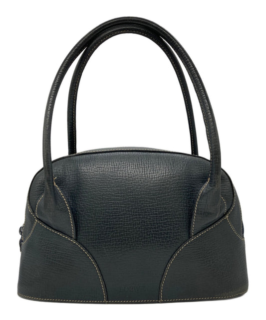 LOEWE Hand Bag Tote Purse Navy Authentic