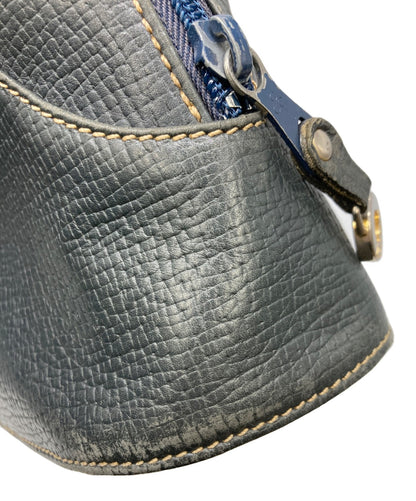 LOEWE Hand Bag Tote Purse Navy Authentic