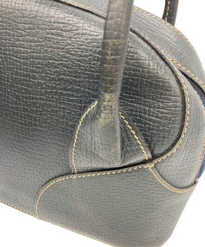 LOEWE Hand Bag Tote Purse Navy Authentic