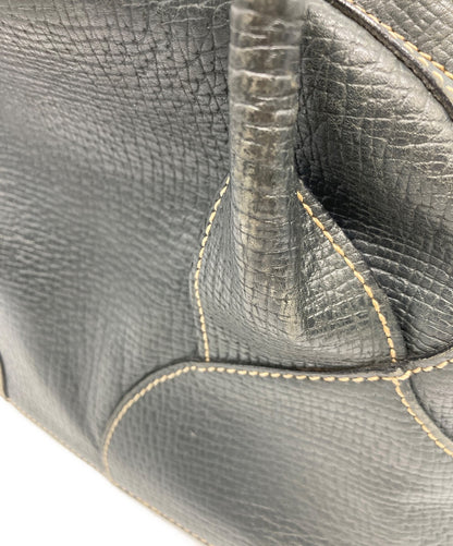 LOEWE Hand Bag Tote Purse Navy Authentic