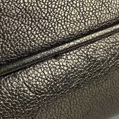 Salvatore Ferragamo Shoulder Bag Purse Gancini Leather Gold Authentic