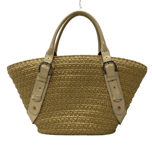 Salvatore Ferragamo Hand Bag Tote Purse Ivory Authentic