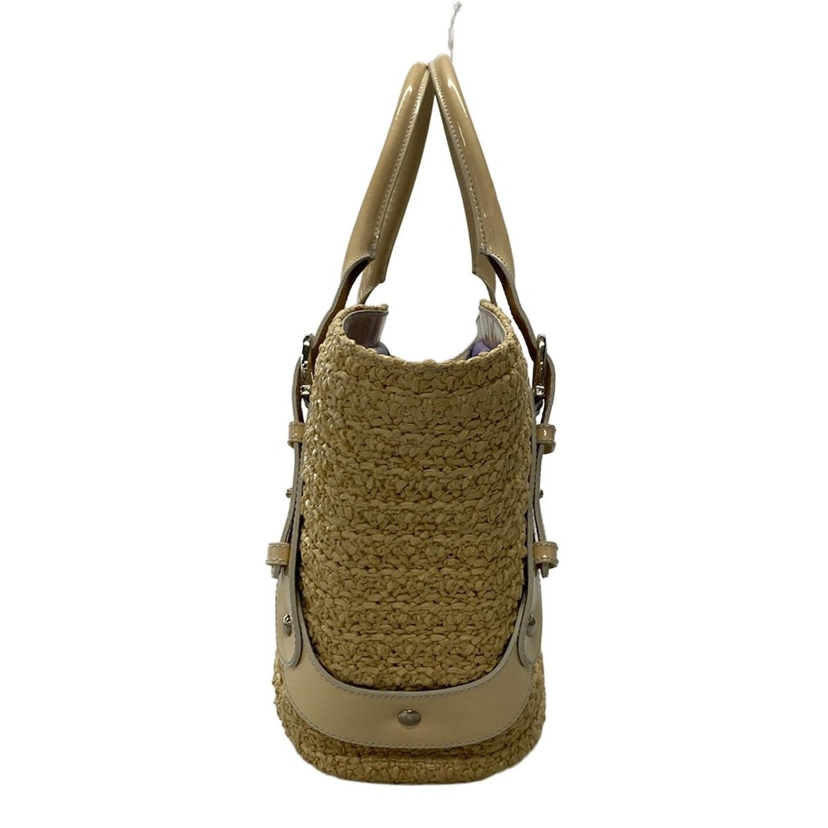 Salvatore Ferragamo Hand Bag Tote Purse Ivory Authentic