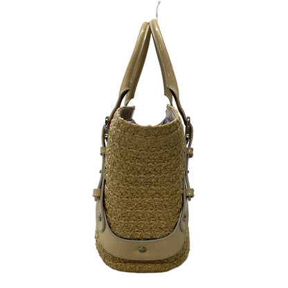 Salvatore Ferragamo Hand Bag Tote Purse Ivory Authentic