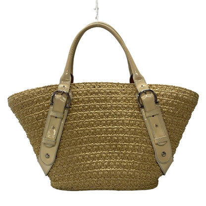 Salvatore Ferragamo Hand Bag Tote Purse Ivory Authentic