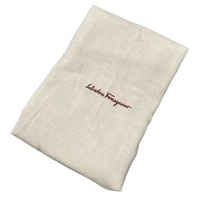 Salvatore Ferragamo Hand Bag Tote Purse Ivory Authentic