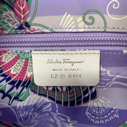 Salvatore Ferragamo Hand Bag Tote Purse Ivory Authentic