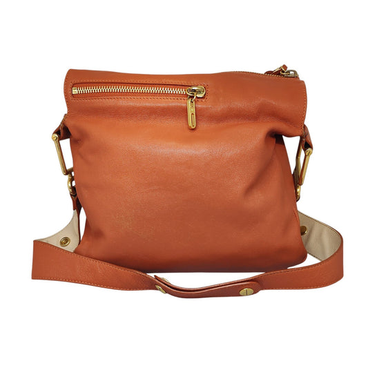 Chloe Leather Purse shoulder bag Orange Unisex Authentic Used