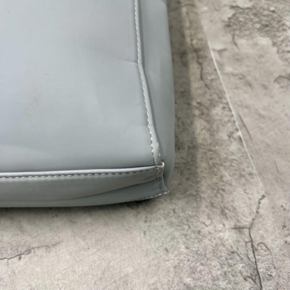 GIVENCHY Hand Bag Tote Purse PU Leather Gray Authentic