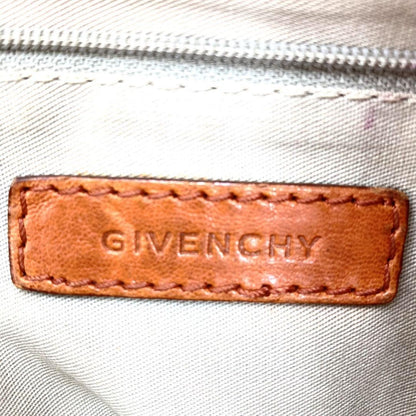 GIVENCHY Clutch Bag Second Bag 4G Leather Orange Authentic