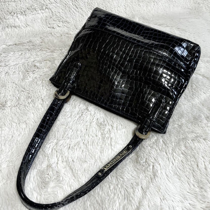 GIVENCHY handbag Purse Patent Leather Authentic Black  tote bag Women's Used