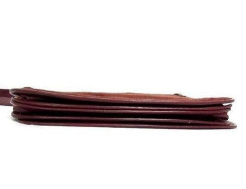 Cartier Shoulder Bag Purse Suede Leather Bordeaux Authentic