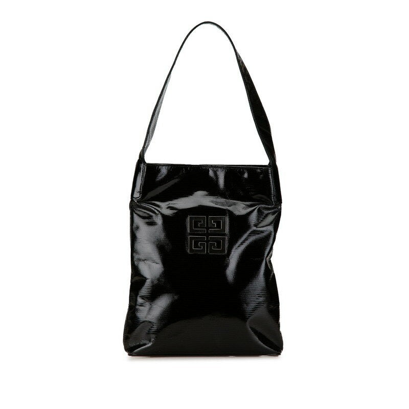 GIVENCHY Bag Shoulder Purse 4G Leather Black Authentic