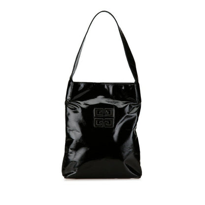 GIVENCHY Bag Shoulder Purse 4G Leather Black Authentic