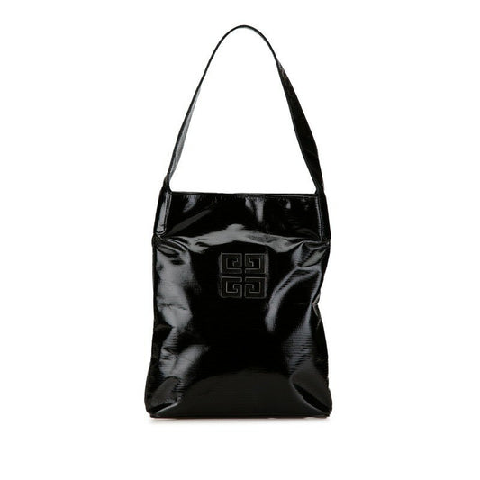 GIVENCHY Bag Shoulder Purse 4G Leather Black Authentic