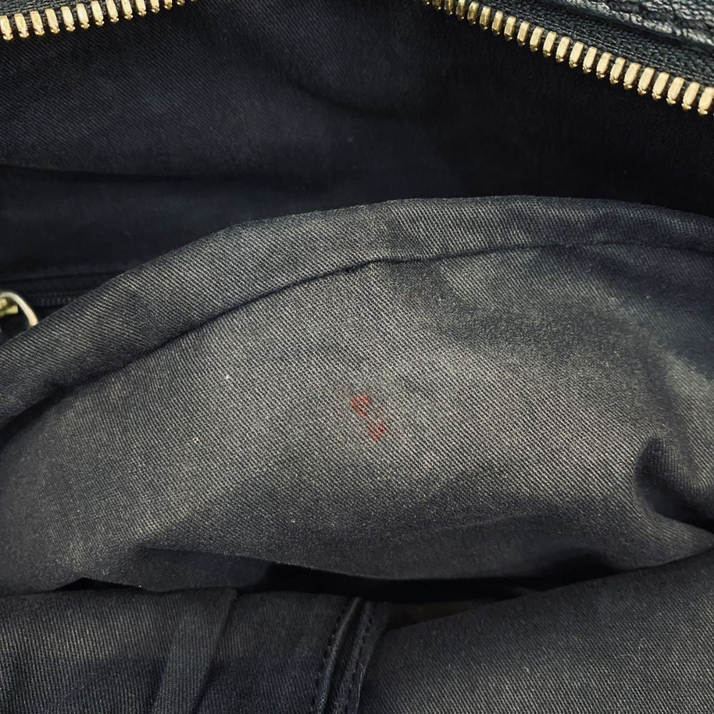 GIVENCHY Nightingale Hand Shoulder Bag Leather Black Authentic Vintage