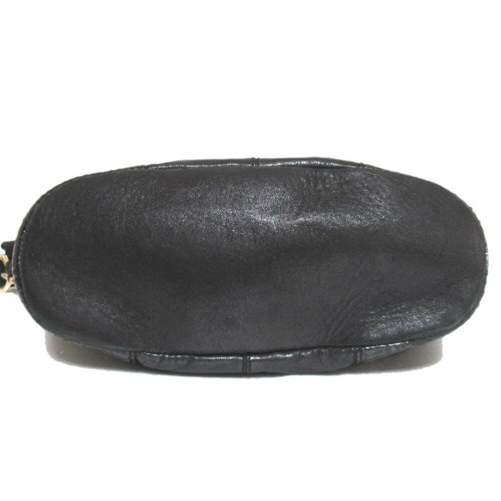 GIVENCHY Nightingale Hand Shoulder Bag Leather Black Authentic Vintage