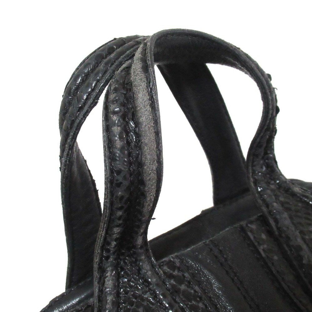 GIVENCHY Nightingale Hand Shoulder Bag Leather Black Authentic Vintage