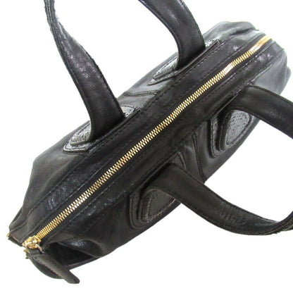 GIVENCHY Nightingale Hand Shoulder Bag Leather Black Authentic Vintage