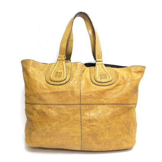 GIVENCHY Bag Nightingale Hand Tote Purse Beige Leather  Authentic