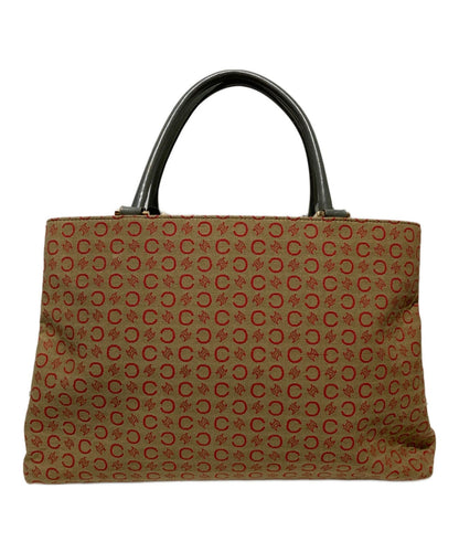 CELINE Hand Bag Tote Purse C Macadam Beige Authentic