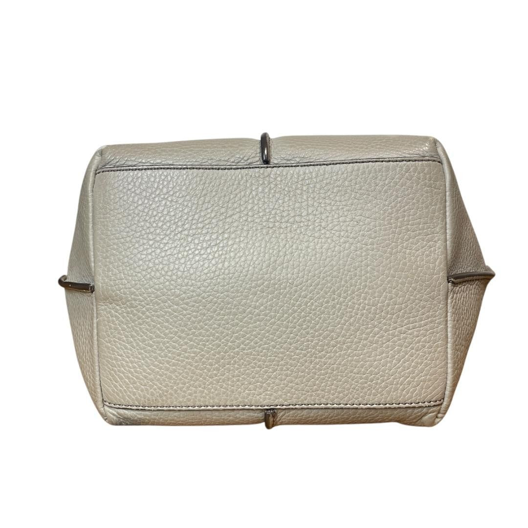 TOD'S Hand Shoulder Bag Tote Purse 2way JOY Leather Greige Authentic