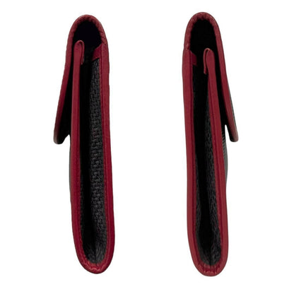 Saint Laurent Clutch Bag Second Bag YSL Cassandra Gray Red Authentic