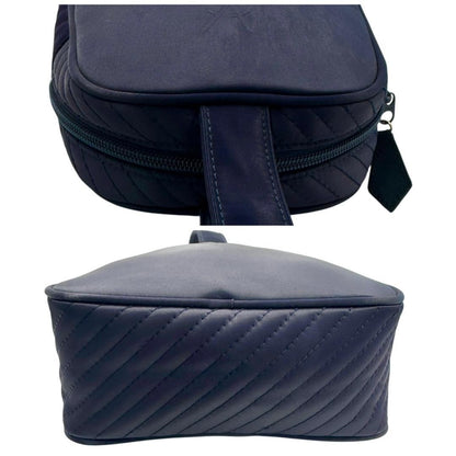 Saint Laurent Hand Bag Tote Purse YSL Cassandra Nylon Navy Authentic