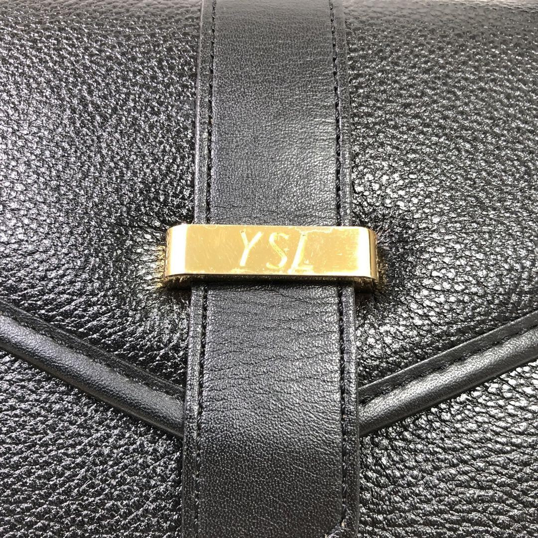 Saint Laurent Shoulder Bag Purse YSL Leather Authentic