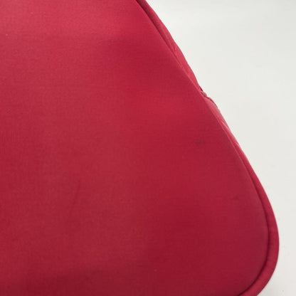 Saint Laurent Hand Bag Tote Purse YSL Cassandra Nylon Red Authentic