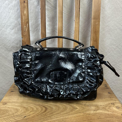 MIU MIU Hand Bag Tote Purse Black Authentic