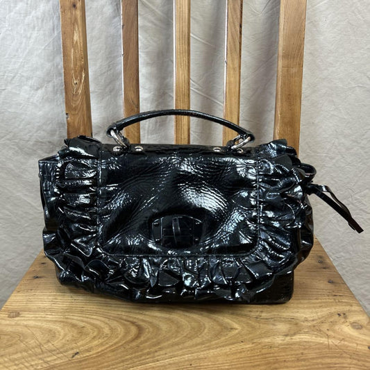 MIU MIU Hand Bag Tote Purse Black Authentic
