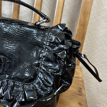 MIU MIU Hand Bag Tote Purse Black Authentic